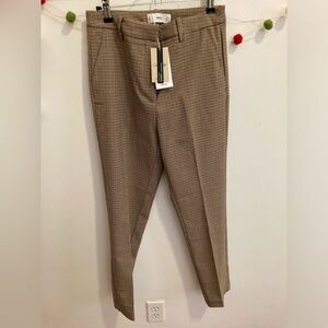 New Mango tweed straight trousers